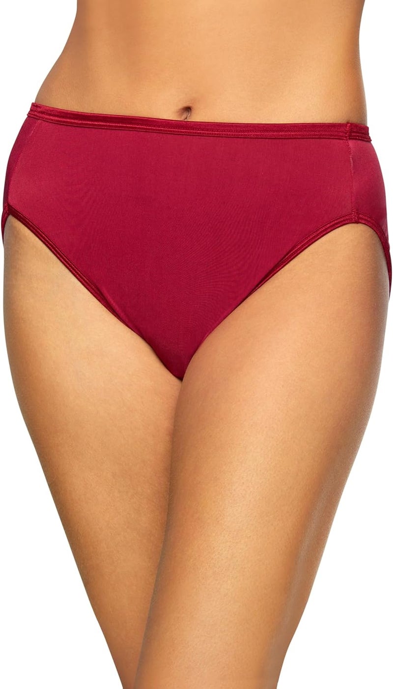 Vanity Fair Women's Illumination Hi Cut Panty in Gallahad Red - Image 1